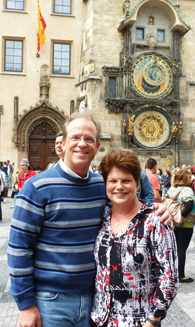 Steve & I with Astronomical Clock